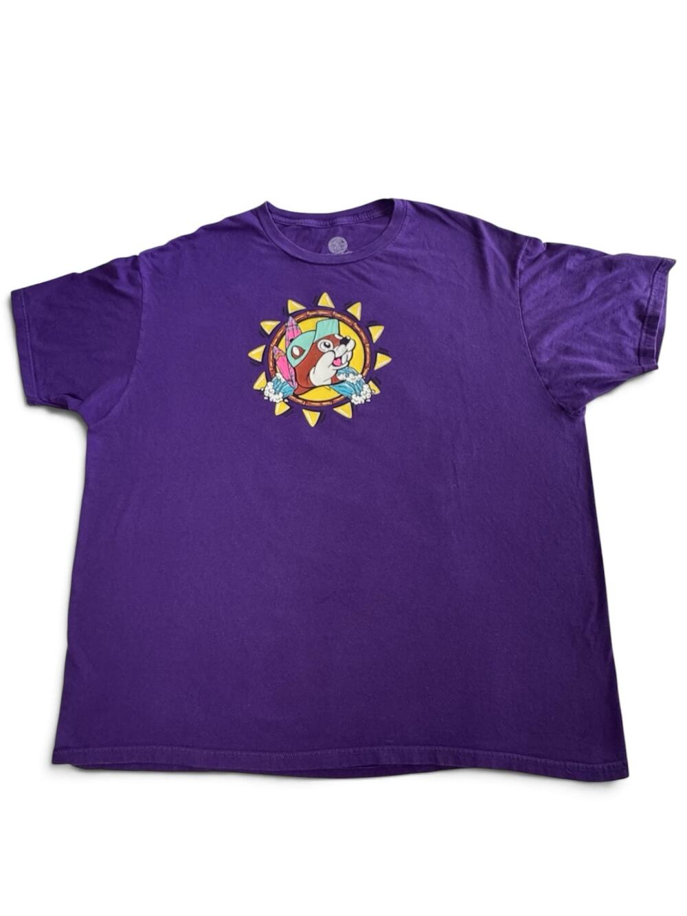 Buc-ees Purple Surf Beaver T-Shirt 2XL Did Somebody Say Buc-ees Tee Texas